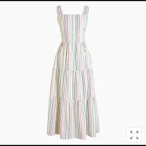 J Crew Poplin Stripe Dress - New with tags